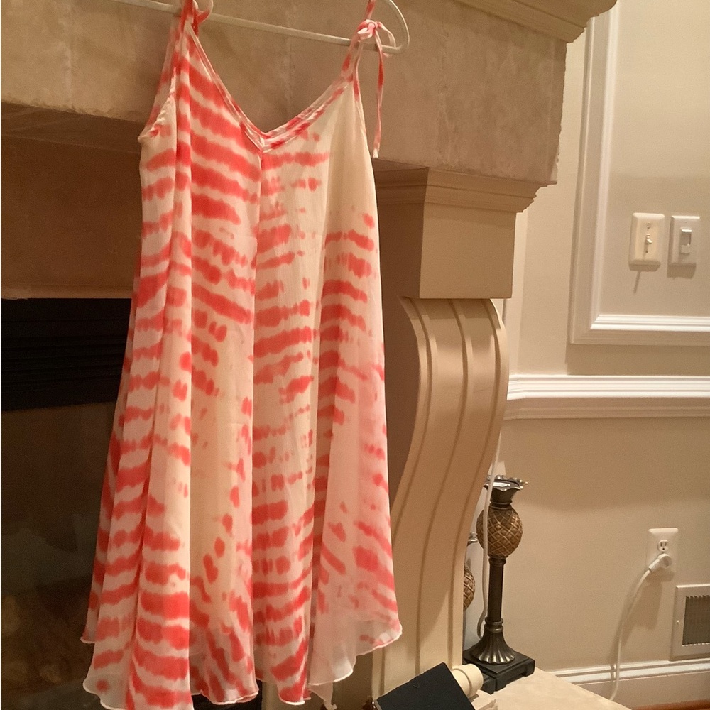 Elegant Tie-Dye Spaghetti Strap Dress